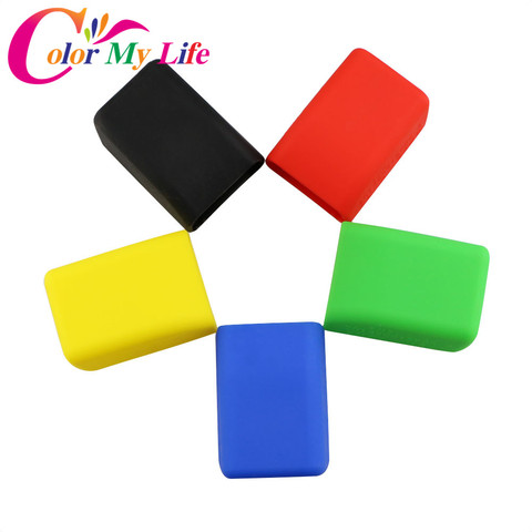 Color My Life Rubber Car Seat Belt Clips Locking Buckles Cover for VW Polo Tiguan Passat Golf Jetta Bora Touran for Skoda Seat ► Photo 1/6