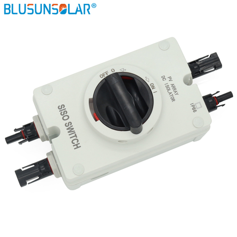 1 pcs/lot High performance Solar Electrical DC Isolator Switch with 2 pairs Solar Connectors for Solar Power System ► Photo 1/6