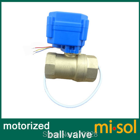 misol / 1pcs of Motorized ball valve brass, G3/4
