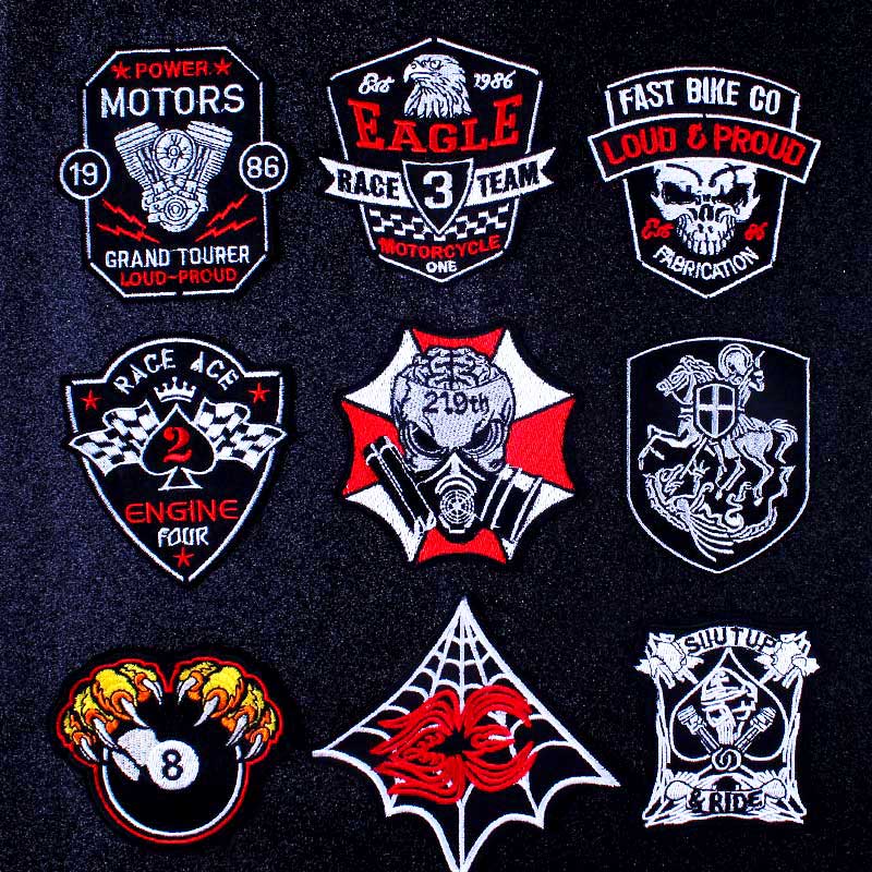 EMBROIDERED Iron Sew On Patch for Motorbike Biker Triker Jacket #361 #364 