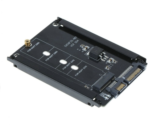 M.2 NGFF SSD to 2.5in SATA 3.0 Adapter Converter Support 2230 2242 2260 2280 Hard Drive ► Photo 1/2