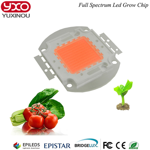 1pcs 50W 100W led grow chip full spectrum led diode 30-34v 3A led plant grow light chip for indoor plant seeding grow and flower ► Photo 1/6