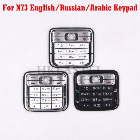 HKFASTEL New keyboard Housing For Nokia N73 English Russian Arabic Hebrew Keypad Cover Case Free Shipping ► Photo 1/1
