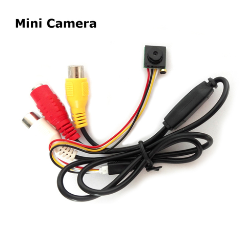FPV Mini Home Security Surveillance Video Camera Micro 700TVL CMOS Sensor Analog Camera Black ► Photo 1/5