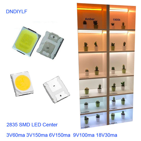Factory Outlets 0.2W 2835 SMD  LED 100Pcs  Diodes 24-28lm 6000K(white) 4000K(white)3000K(warm white)  High Brightness Free ship ► Photo 1/2