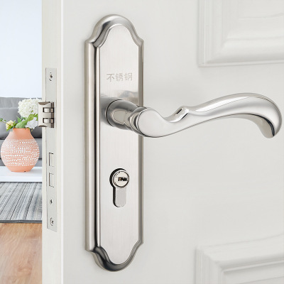 New aluminum alloy material interior door lock Living Room Bedroom Bathroom door handle lock security locks Packages 3 style ► Photo 1/6