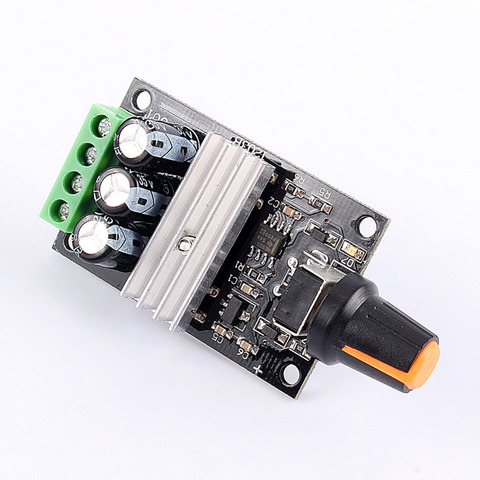 Motor Speed Controller DC 6-28V 3A Voltage Regulator PWM Speed Control Governor With Potentiometer Switch ► Photo 1/6