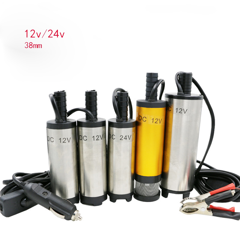 Car Electric Submersible Water Oil Diesel Fuel Pump 12V DC 38mm 