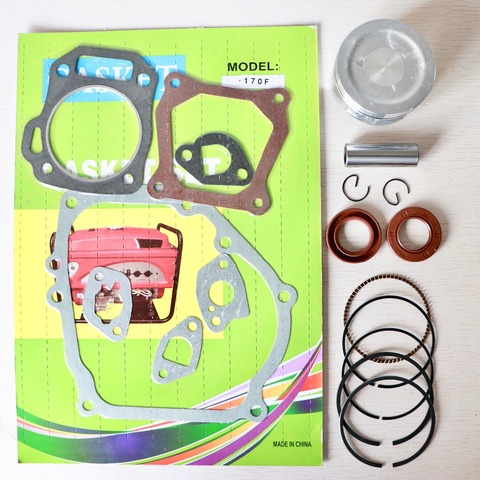 70mm Piston Rings Gasket Oil Seal Rebuild Kit For Honda GX220 170F Gasoline Generator Trimmer Engine repair parts ► Photo 1/6