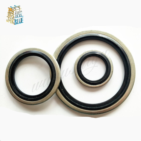 G1/8 G1/4 G3/8 G1/2 G3/4 Bonded Washer Metal Rubber Oil Drain Plug Gasket Fit M6/M8/M10/M12/M14/M16 Combined Washer Sealing Ring ► Photo 1/1