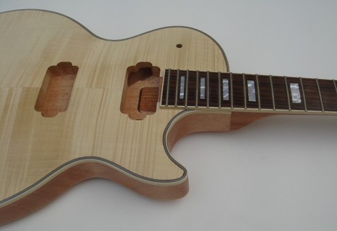 New 1 Piece unfinished guitar -----including guitar neck and guitar body set ► Photo 1/4