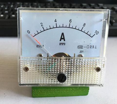 85C1 DC 0-10A Analog Amp Panel ammeter pointer type current meter panel ► Photo 1/1