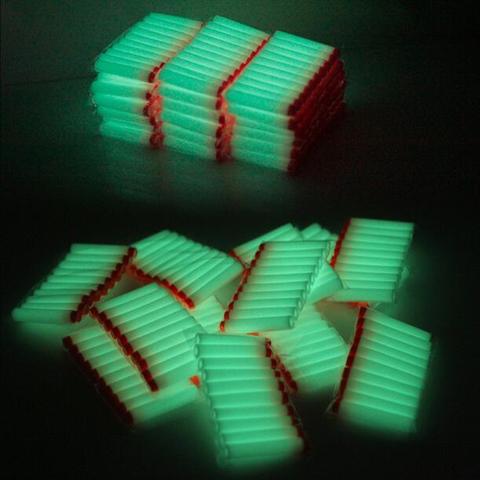 40pcs Fluorescence Toy  Gun Luminous Bullets for Nerf Series Blasters Refill Clip Darts EVA Soft Bullets glow in the dark ► Photo 1/5
