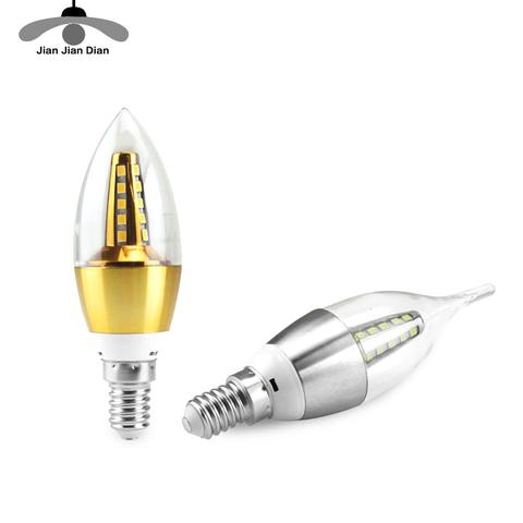 E14 LED Candle Bulb Light E27 Energy Saving Lamp 220V 3W 5W 7W E12 B15 B22 Bombilla Lampara Chandelier Home Decoration Spotlight ► Photo 1/6