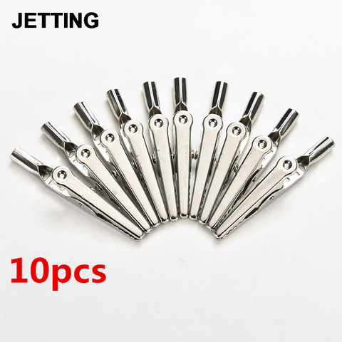 10Pcs/Lot Test Clips Stainless Steel Alligator Crocodile Cable Lead Screw Fixing Use In Stereo Applications 52mm 48mm 45mm 28mm ► Photo 1/6