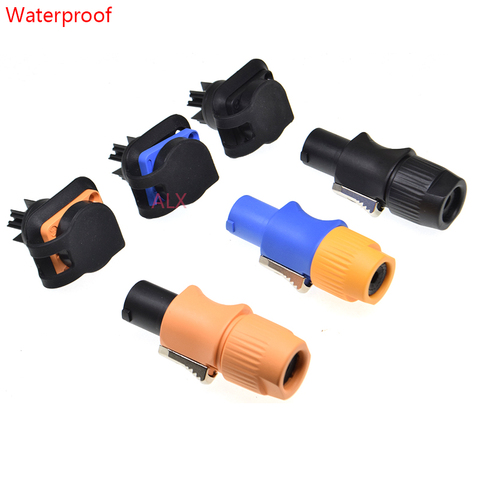 1PCS Waterproof 20A Powercon led speakon Power plug Panel Mount Adapter IP65 True Locking Cable Aviation connector 3pin NAC3FCA ► Photo 1/5