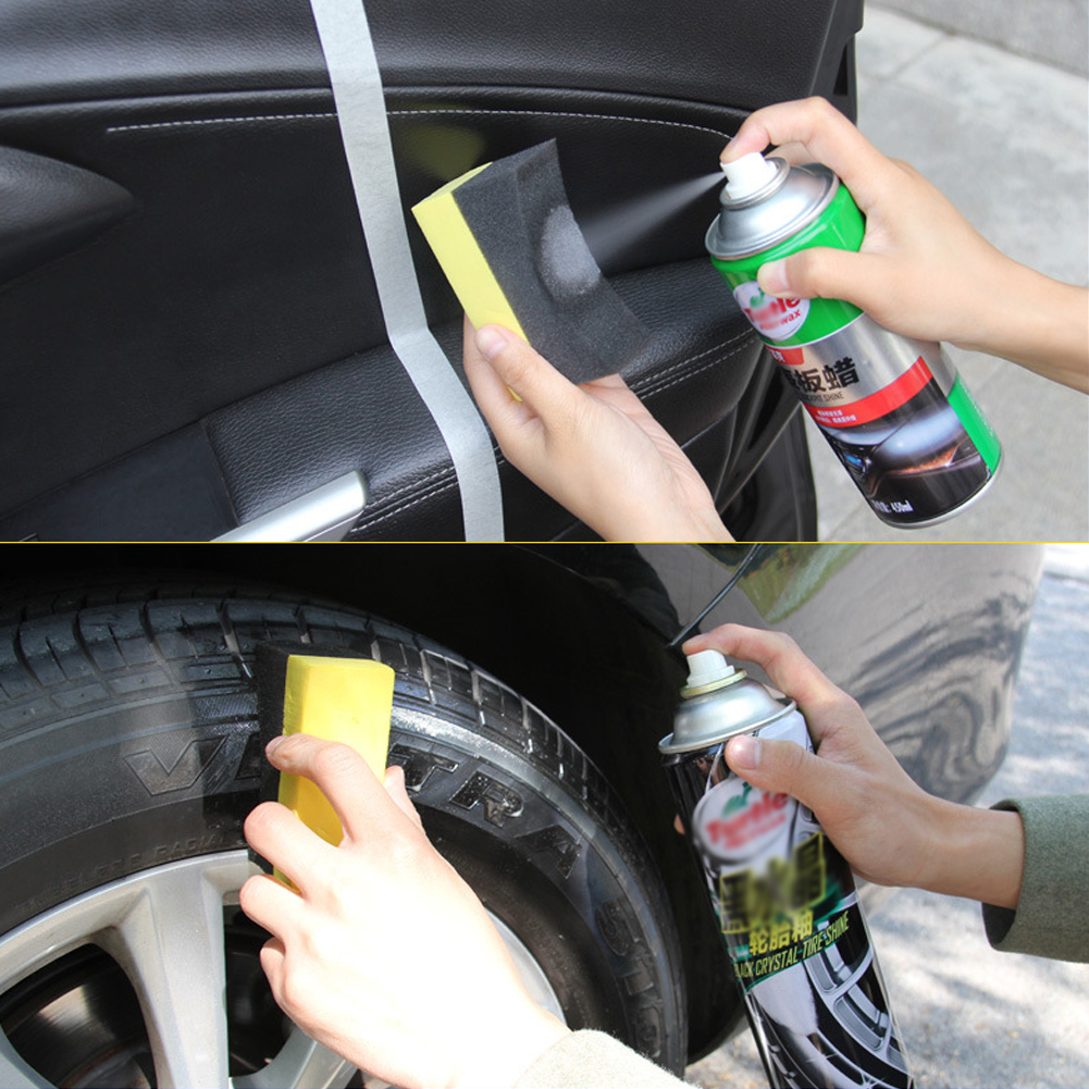 Car Wheel Brush Multifunctional Car Grooming Brush Spongy Tire