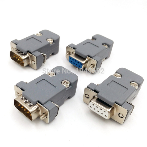DB9 d-sub connectors Plug rs232 9 pin jack socket adapter female Male  DP9 ► Photo 1/5
