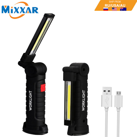 ZK20 LED Flashlight USB Rechargeable Work Light Foldable Portable Travel Light Magnetic Inspection Lamp Lantern Super Bright ► Photo 1/6