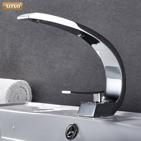 XOXO  Basin Faucets Modern Bathroom  Mixer Tap Brass Washbasin Faucet Single Handle Single Hole Elegant Crane For Bathroom 83006 ► Photo 1/6