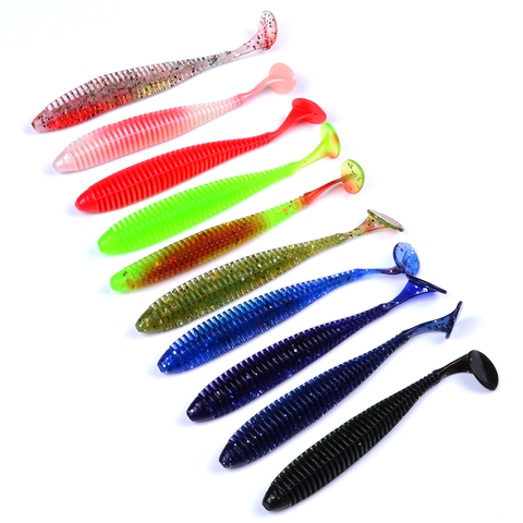 1pcs/lot Fishing Lure soft lure 8.5cm 2.4g Worm Lure Carp Fishing silicone bait isca artificial (color sent randomly) ► Photo 1/4