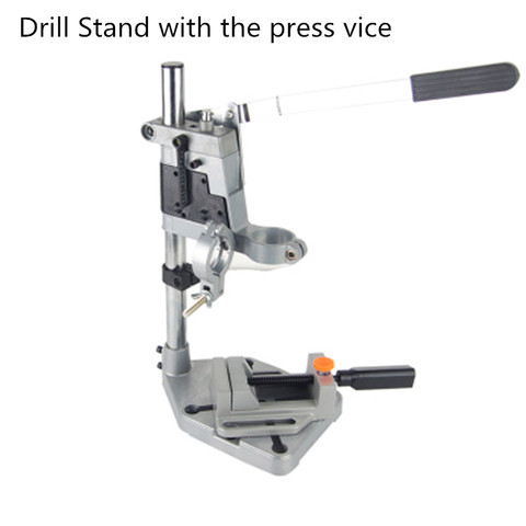 Electric Drill Stand Bench Drill Press Stand Double Clamp Base Frame Drill Holder with Drill Press Vice ► Photo 1/2