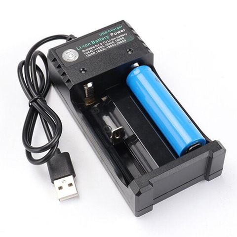 Universal 18650 Battery Charger Smart 2Slot Li-ion Battery AC Charger Adapter For 18650 18500 16340 14500 26650 ► Photo 1/5