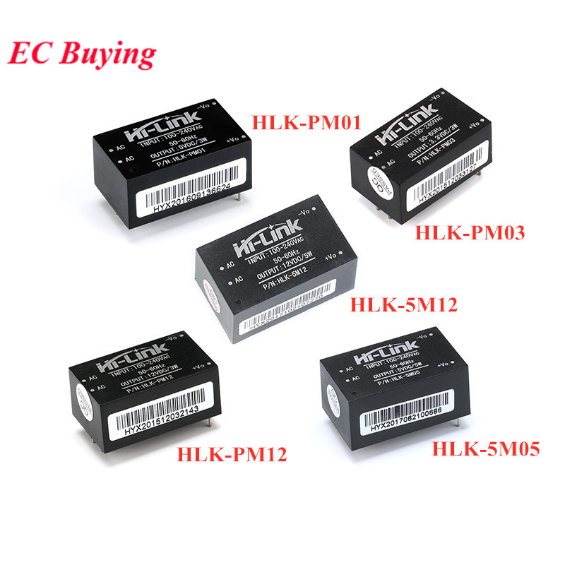 HLK-PM01/HLK-PM03/HLK-PM12 220V to 12V/5V/3.3V Step Down Power Supply Module