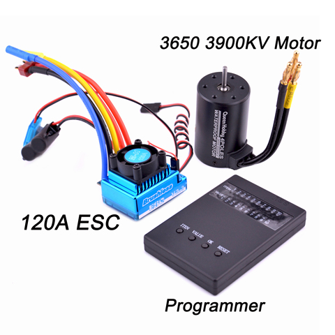 NEW 45A 60A 80A 120A Brushless ESC Electric Speed Controller 3650 3900kv/ 4300kv Brushless motor Dust-proof for 1:10 1/10 RC Car ► Photo 1/6