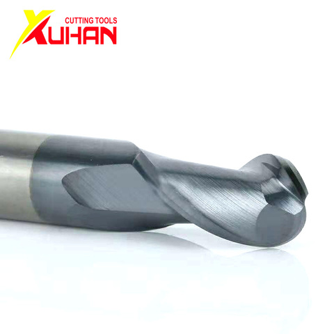 Ball nose end mill 2 flutes R0.5-R6.0 cnc end milling cutter for metal face and slot machining hrc50 coated end mills ► Photo 1/4