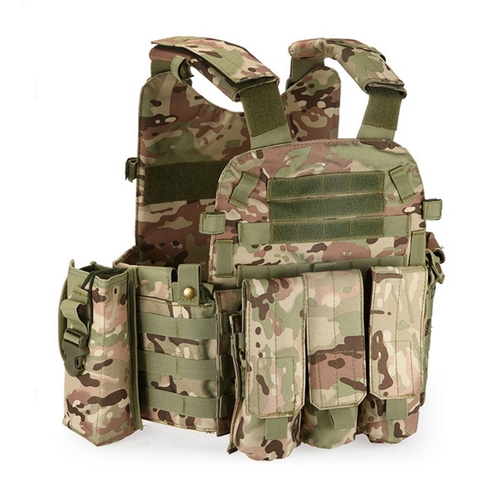 Multicam Camouflage Molle Nylon Modular Vest Tactical Combat Vests Outdoor Hunting 6094 Vests Military Men Clothes Army Vest ► Photo 1/6