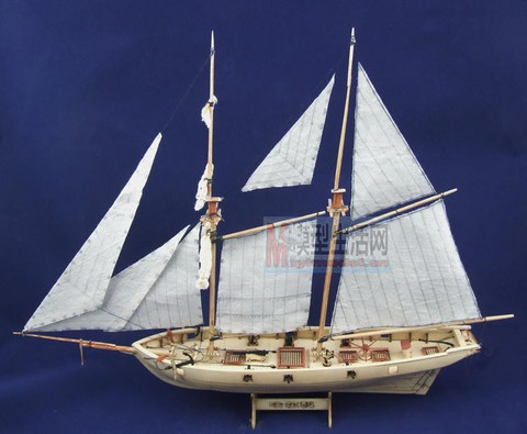 NIDALE model Free shipping Assembly puzzle Model kits Classic wooden sailing boat model Halcon1840 scale wooden model ► Photo 1/5