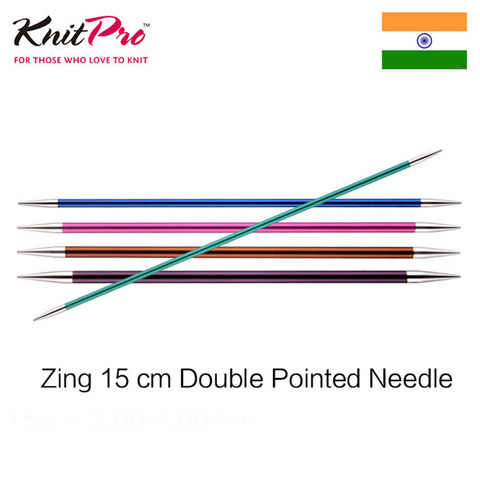 1 piece Knitpro Zing 15 cm double pointed knitting needle ► Photo 1/1