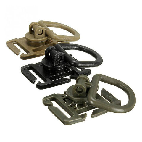 5pcs Tactical Grimlock Rotation D-ring Clips Buckle MOLLE Webbing Attachment Backpacks Locking Carabiner EDC tool ► Photo 1/4