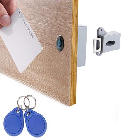 SHGO-Invisible Hidden RFID Free Opening Intelligent Sensor Cabinet Lock Locker Wardrobe Shoe Cabinet Drawer Door Lock ► Photo 1/6