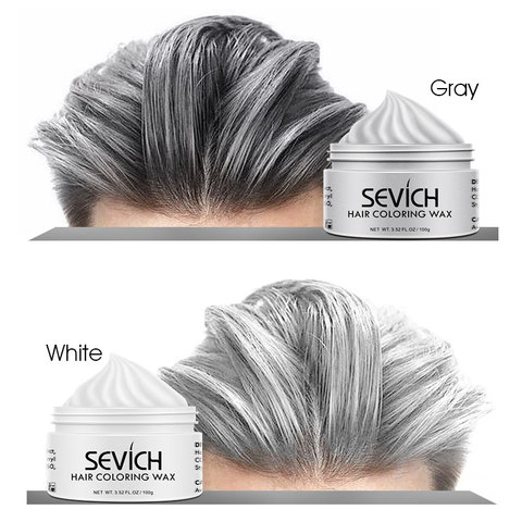 Unisex Temporary Dye Hair Wax Color Temporary Hair Color Hairing Styling Color  Mud One-time Molding Paste 8 Colors Make Up ► Photo 1/6