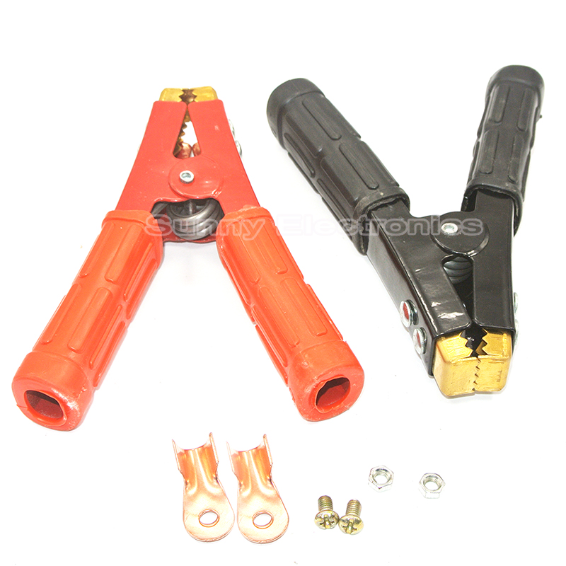 Battery Chargers Clip Copper Plated Alligator Test Clamp For Jump Starter Probes 