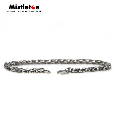 Mistletoe 925 Sterling Silver Bracelet Chain Fit Eurpeon Jewelry ► Photo 1/4