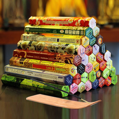 9 Boxes Incense Stick With Incense Plate Authentic Indian Incense Premium Multiple Flavors Mixed Package Random Surprise Hotsale ► Photo 1/6