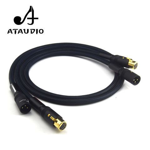 ATAUDIO Silver Plated Hifi XLR Cable Hi-end G5 Hifi 2 XLR Male to 2 XLR Female Cable ► Photo 1/6
