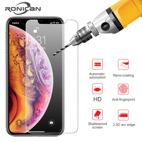 Protective tempered glass for iphone 7 5 s se 6 6s 8 plus XS max XR glass screen protector for iphone 11 Pro Max 12 Pro 4 4s 5s ► Photo 1/6