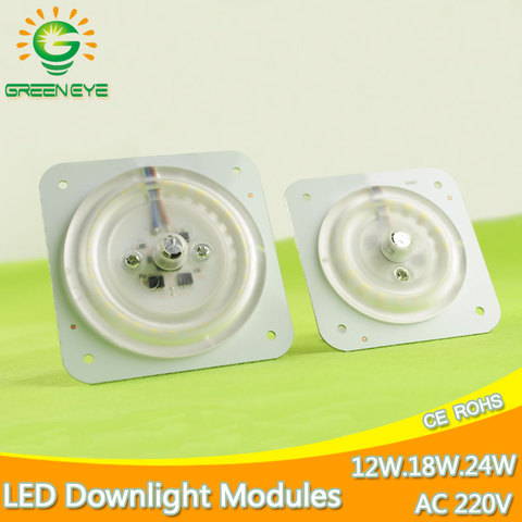 Ultra Bright Thin Led Light Source Module 12W 18W 24W 220v 240v For Ceiling Lamp Downlight Replace Accessory Magnetic Board Bulb ► Photo 1/6