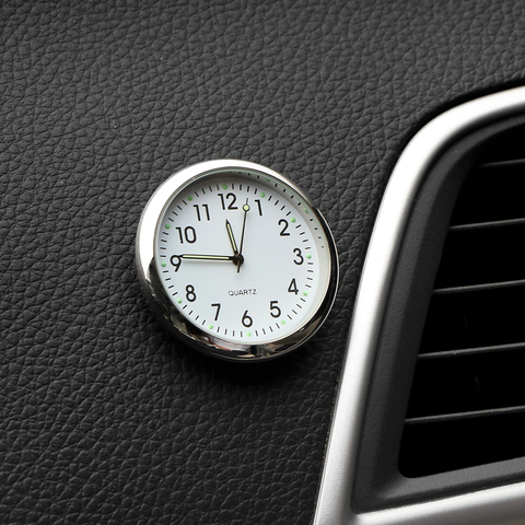 Car Clock Luminous Mini Automobiles Internal Stick-On Digital Watch Mechanics Quartz Clocks Automotive Styling Accessories Gifts ► Photo 1/6