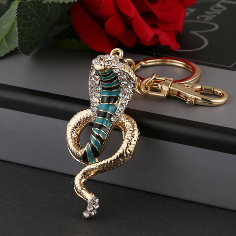 High-quality enamel craft ornament snake women bag pendant purse key chain car keyring ysk091 ► Photo 1/3
