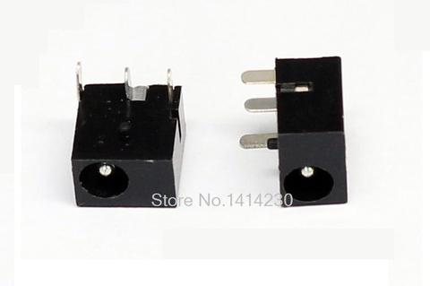 10Pcs DC-006 3Pin Black DC Power Jack Socket Connector DC006 3.5*1.3mm 1.3 socket Round the needle ► Photo 1/1