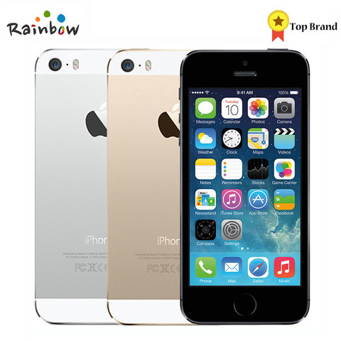 Factory Unlocked Original Apple iPhone 5s with Fingerprint IOS OS 4.0 Inch Screen Mobile Phone Touch ID iCloud App Store ► Photo 1/6