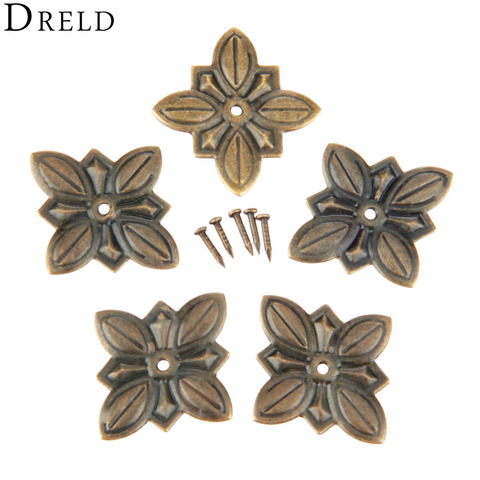 DRELD 50Pcs Antique Bronze Furniture Upholstery Nail Tachas Jewelry Gift Case Box Door Sofa Decorative Tack Stud Pushpin 30*27mm ► Photo 1/1