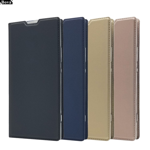 Magnetic adsorption Flip Case for Sony Xperia XA2 card holder bags matte case for Sony Xperia XA2 Ultra / XA2 Plus cover ► Photo 1/6
