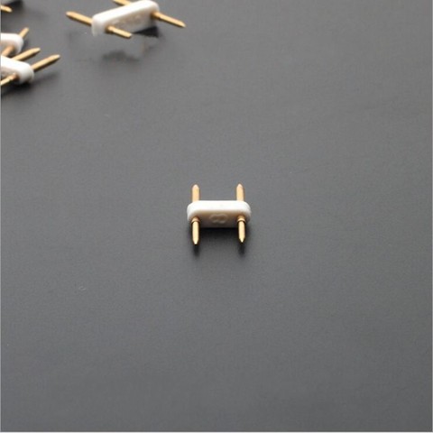 5pcs 2pin 4pin connector 220v 110v led strip 6mm 8mm 10mm 12mm needle Straight connector copper adapter Free shipping ► Photo 1/2