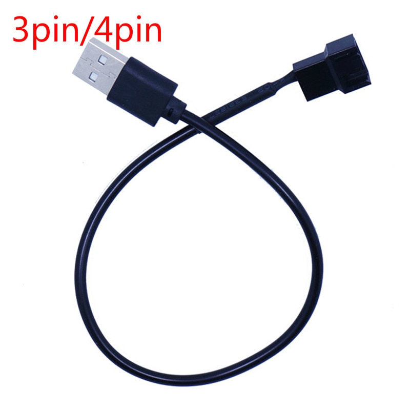 3pin Or 4pin Fan To Usb Adapter Cables
